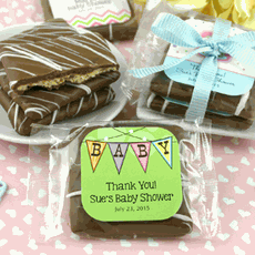 Baby Shower Chocolate Graham Cracker Favors