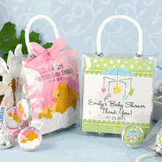 Baby Shower Hershey?s Kisses Mini Gift Tote Bag