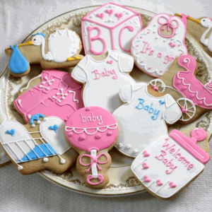 1/3 Baby Shower Cookie (10 cookies) Platter – Individually Wrapped