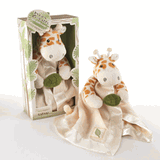 Giraffe Plush Baby Rattle with Hanky