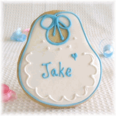 Personalized Baby Bib Cookies